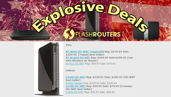 FlashRouters July Deals