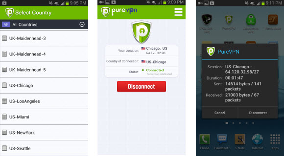 PureVPN Android App
