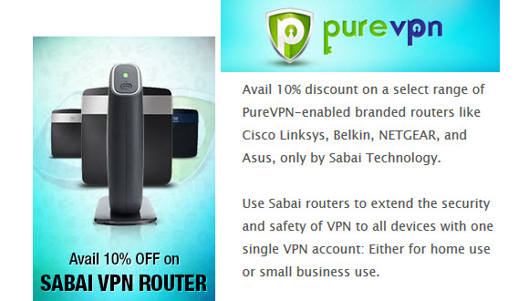 PureVPN Sabai Routers