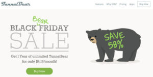 TunnelBear Black Friday sale