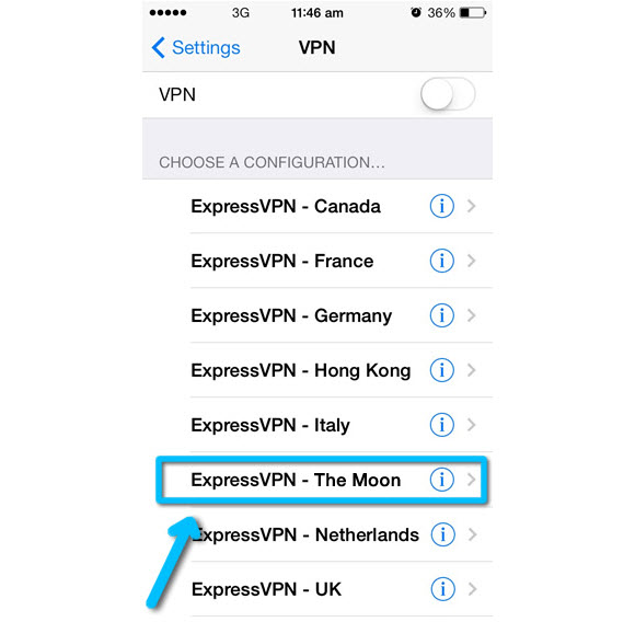 ExpressVPN iOS Lunar
