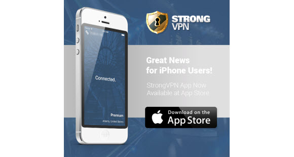 StrongVPN iOS app