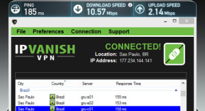 IPVanish server in Sao Paulo Brazil