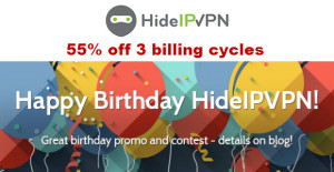 HideIPVPN Anniversary Sale