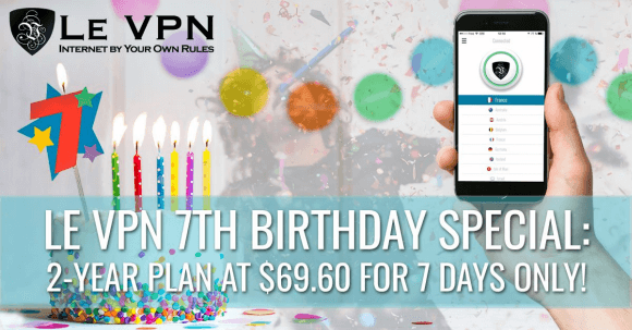 Le VPN Birthday Special