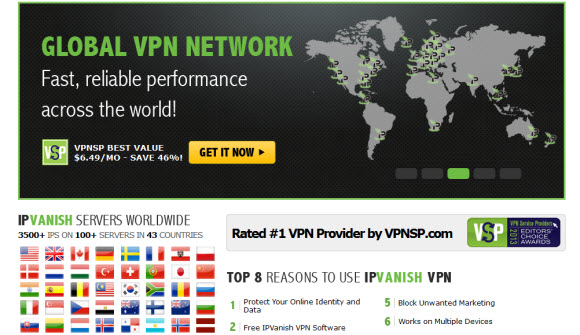 IPVanish 100 VPN Servers