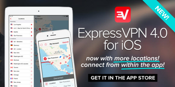 ExpressVPN iOS app