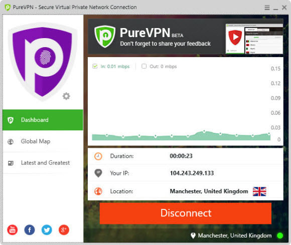 Manchester UK VPN server